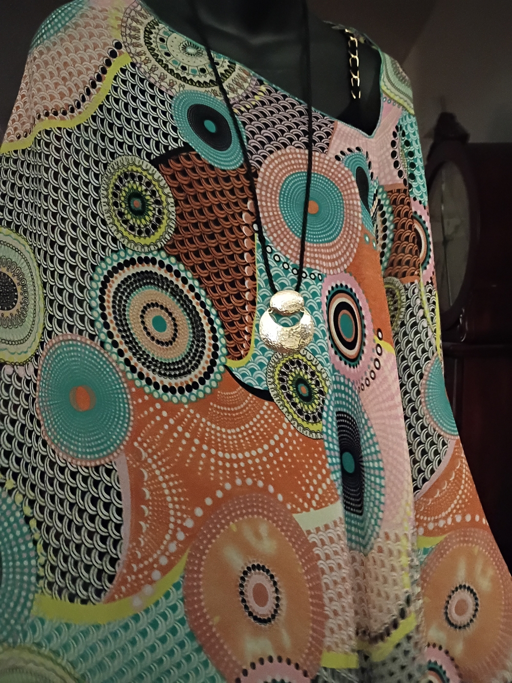 Women's Multi-Color Patterned Top